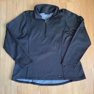 Kerrits Pullover Equestrian Riding Jacket Size 1X Fleece Lined Black/Grey